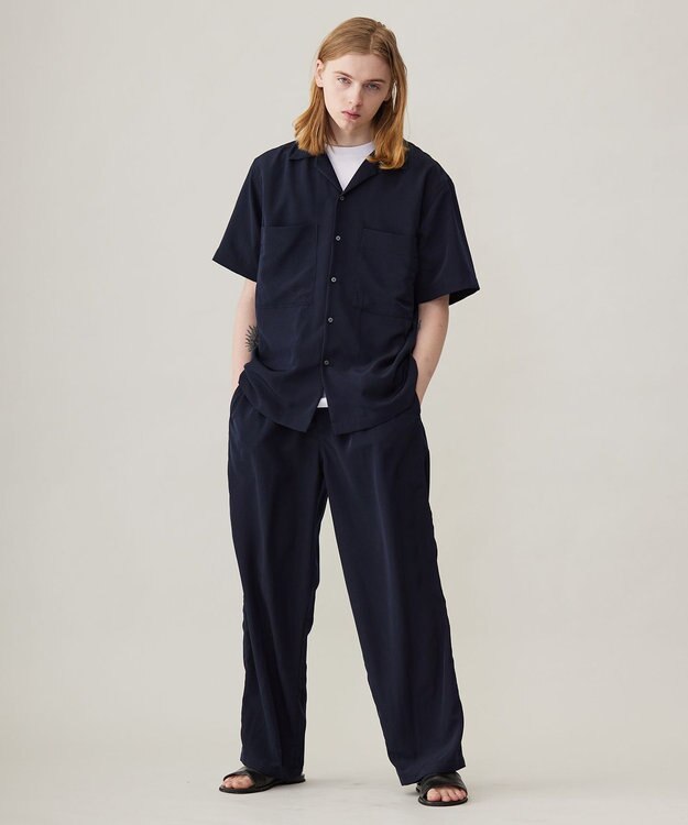 UNFILO MENS TORO TORO イージー ワイドパンツ [24年春夏商品] ネイビー