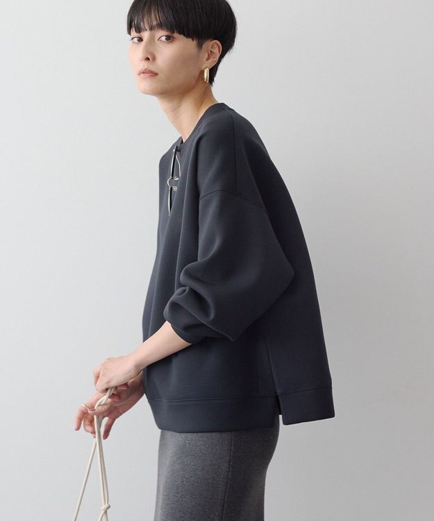 AMERICAN HOLIC サイドスリットポンチプルオーバー Black