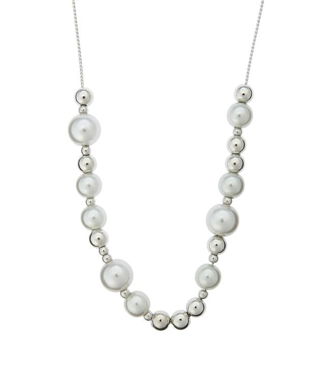 Green Parks ｅｖｅｒｙ　ｗａｌｋ．マルチパールステーションネックレス Silver