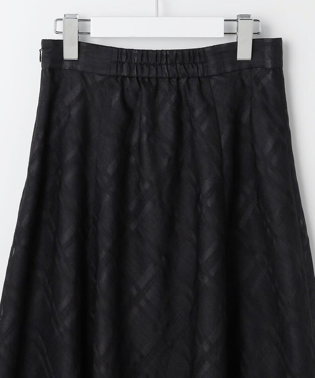 ANY SIS シアーチェック スカート ブラック