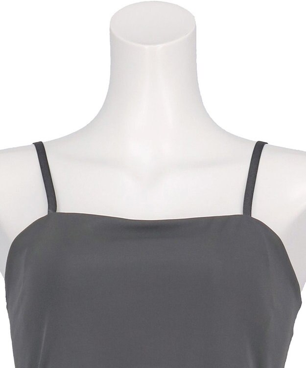 Wing カップ付きワンピース ラク きれいなバストシルエット 【シンクロブラワンピ】 キャミソール スリップ ET6022 ウイング／ワコール ダークブラウン