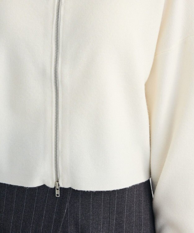 Green Parks SET2点Zipニットカーディガン+アメスリタンク Ivory