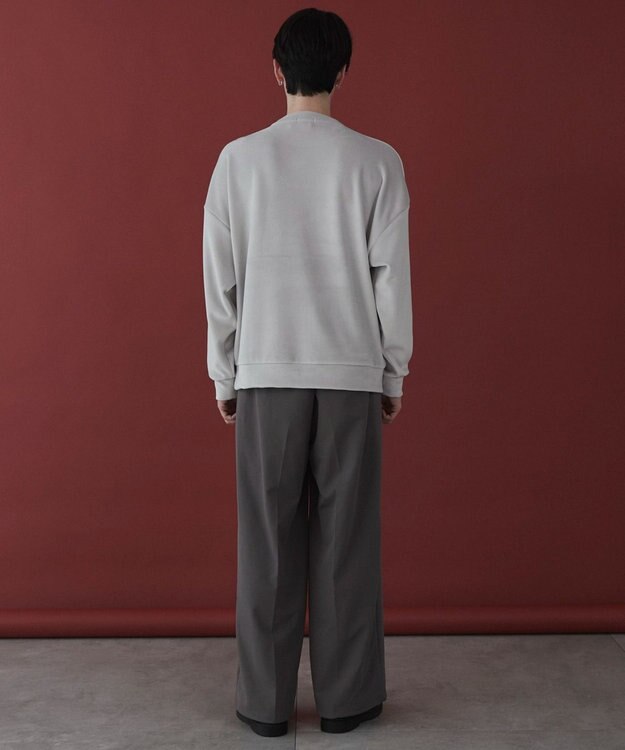 WEGO 【ユニセックス着用ITEM】マイクロシャギーワンポイントプルオーバー ライトグレー