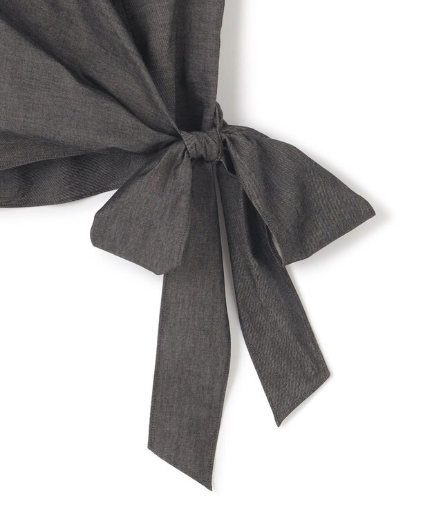 BEIGE， 【S-size】POMEGRANATE / カシュクールブラウス Chambray Black