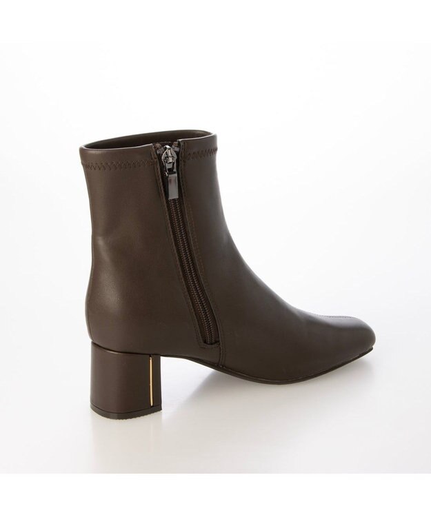 Riz raffinee <Riz raffinee>ストレッチショートブーツ ダークブラウン