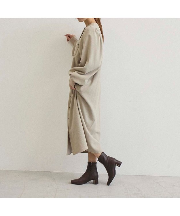 Riz raffinee <Riz raffinee>ストレッチショートブーツ ダークブラウン