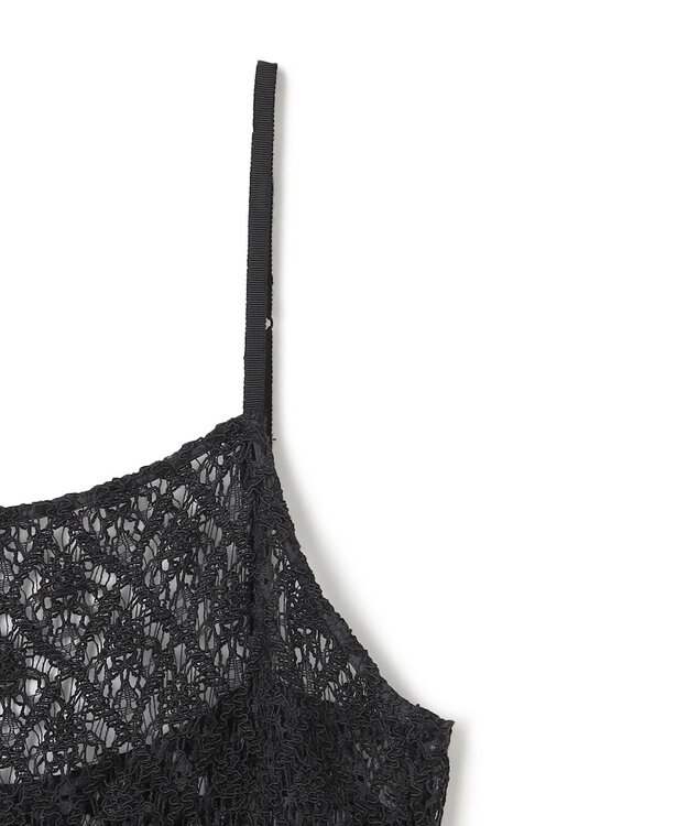 uncrave ジオメトリックレース キャミソールワンピース ブラック