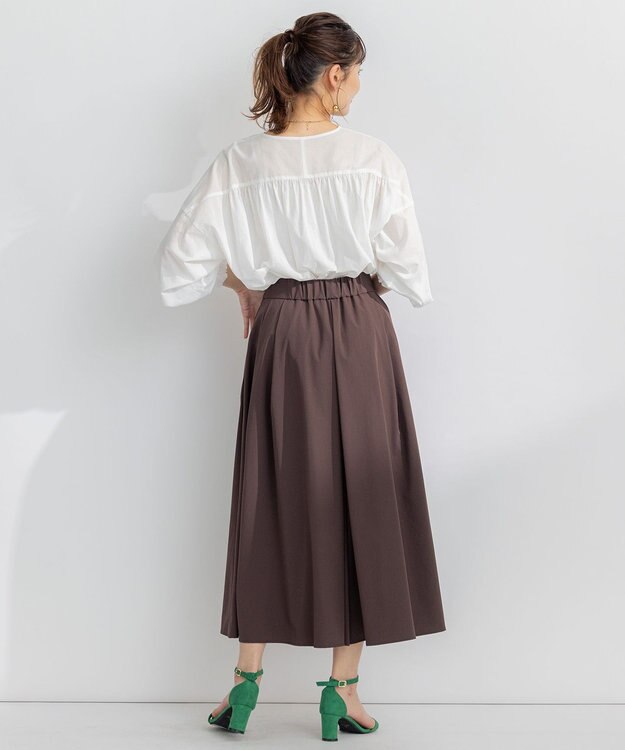 組曲 【弱撥水機能・UVケア】ライトナイロンストレッチ パンツ ブラウン系