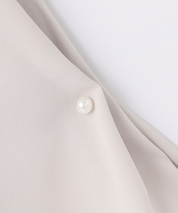 ANY SIS 【洗える】カフリングポイント ブラウス ローズグレー