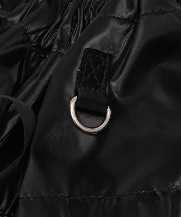 WEGO ドロストリボンギャザーナップサック ブラック