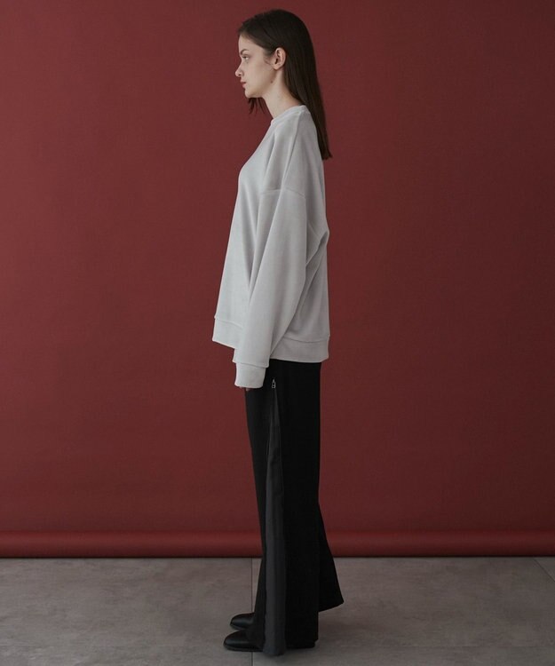 WEGO 【ユニセックス着用ITEM】マイクロシャギーワンポイントプルオーバー ライトグレー