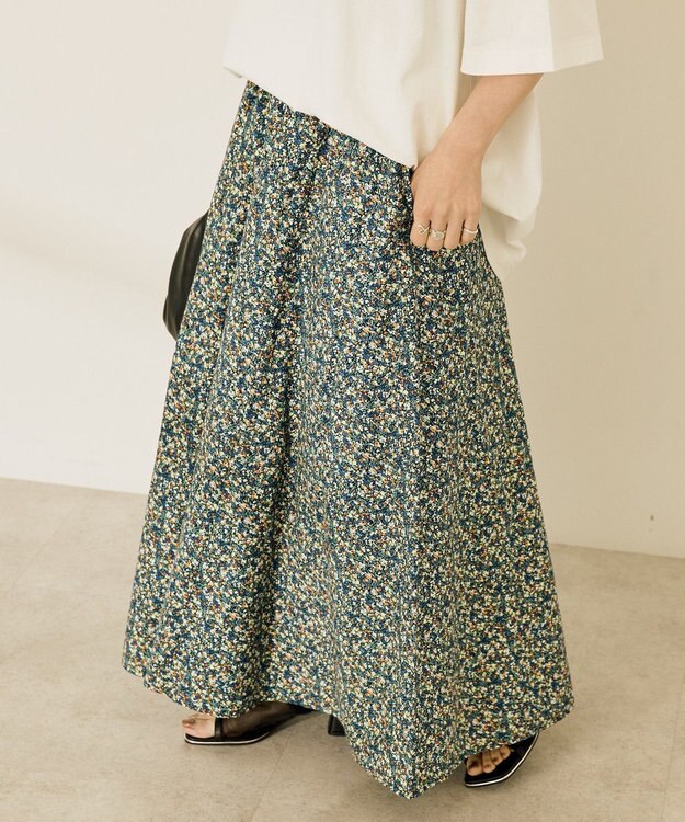 AMERICAN HOLIC ギャザーフレアスカート Flower