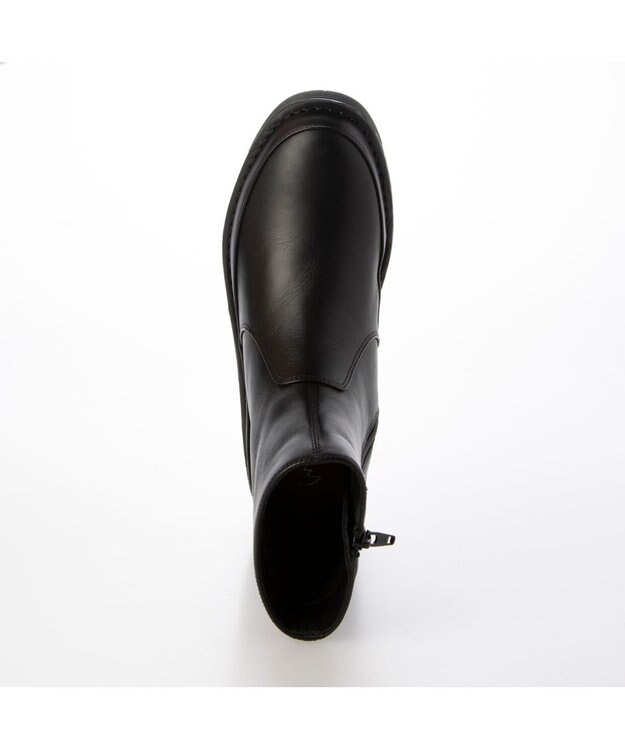 ing <ing>【WEB限定】ボリュームソールラウンドショートブーツ ブラック