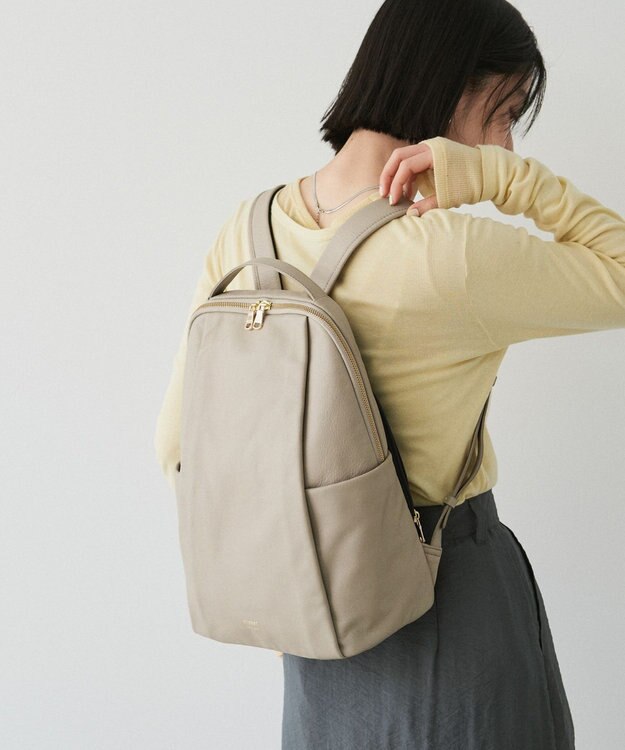 背面メッシュ仕様＞レザーリュックサック(CE-1373) / russet