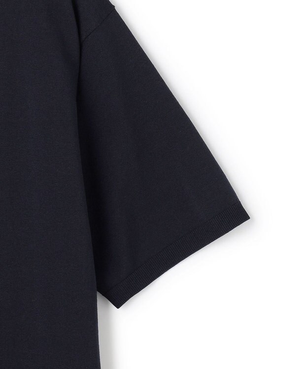 UNFILO MENS アラエルアンチピリングニット ポロ ネイビー