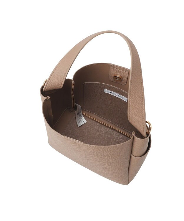 AMERICAN HOLIC 【2点セット】2WAYワンハンドルミニトート+ポーチ Gray Beige