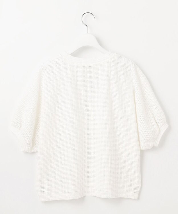 自由区 【カタログ掲載・洗える】チェックジャカード カットソー オフホワイト