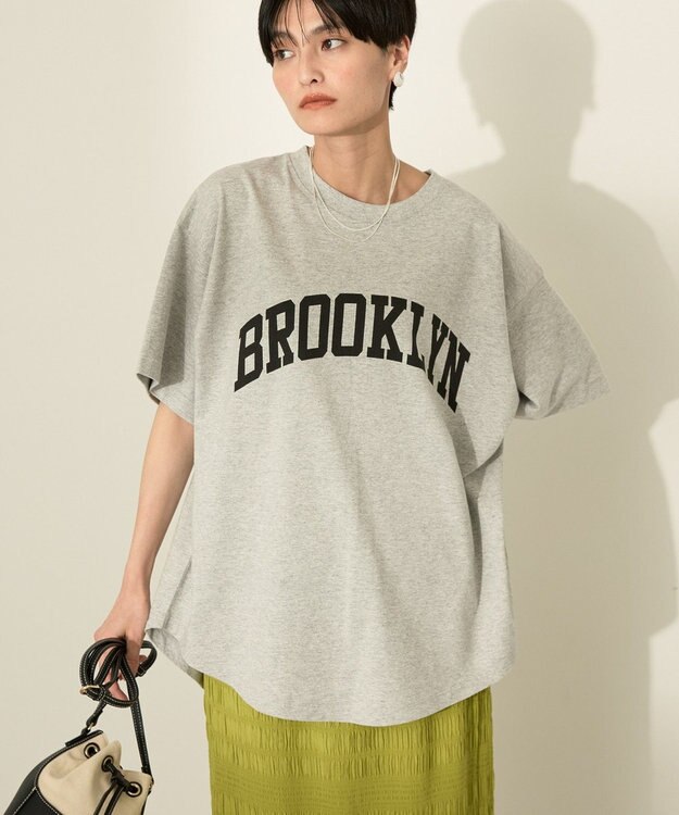 AMERICAN HOLIC BROOKLYN カレッジロゴBIGTシャツ Gray Mixture