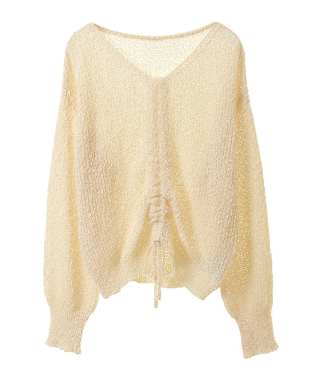 earth music&ecology ドロストニットプルオーバー Ivory