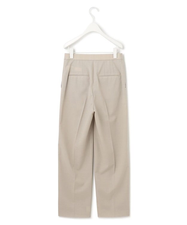 ICB 【洗える】 サマーウールトロ ストレートパンツ ライトオリーブ系