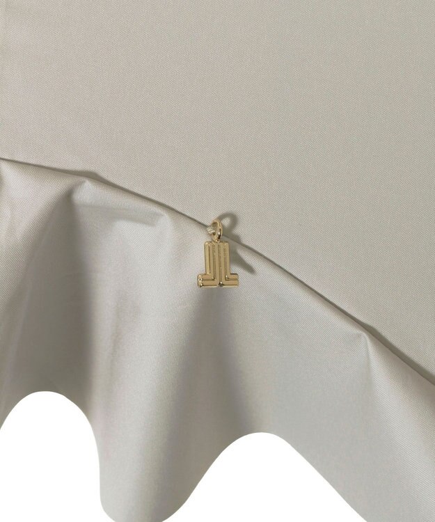 MOONBAT 【一級遮光日傘】LANVIN en Bleu (ランバン オン ブルー)  長傘 フレアフリル 遮光 遮熱 UV キャメル