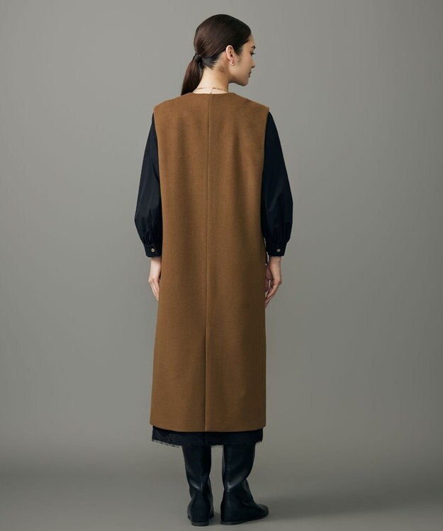 自由区 S 【カタログ掲載】Super100sライトビーバー ジレ キャメル