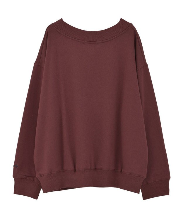 AMERICAN HOLIC Vネックワンポイントロゴスウェットプルオーバー Bordeaux