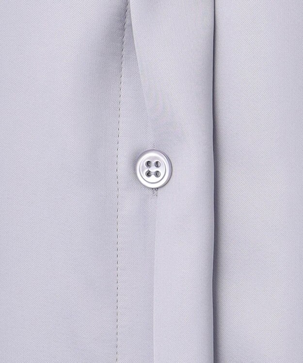 ICB 【洗える】 ルゼブフィブリルサテン シャツ ライラックグレー系