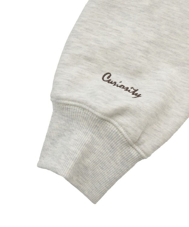 AMERICAN HOLIC Vネックワンポイントロゴスウェットプルオーバー Oatmeal