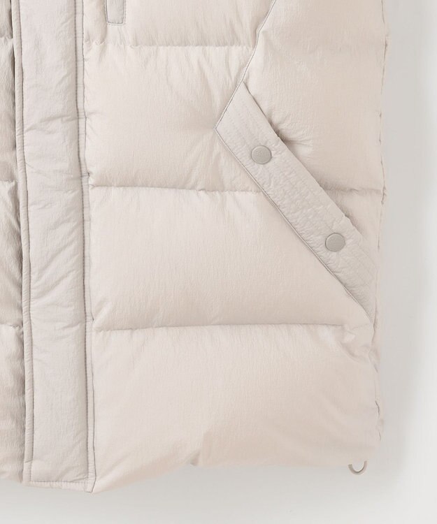 JOSEPH ABBOUD MOUNTAIN 【サステナブル/軽量/7ポケット/JAPANファブリック】ライトナイロンワッシャーアウトドア ダウンブルゾン アイボリー系