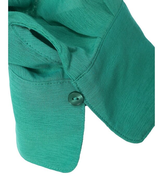 AMERICAN HOLIC 接触冷感５分袖変形ドルマンシアーシャツ Green