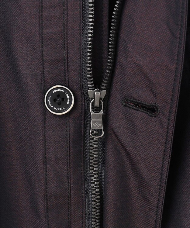 JOSEPH ABBOUD 【2WAY/撥水/7ポケット/ダウンライナー付】 2WAY高機能インターレースメモリー ダウン ブルゾン ワイン系