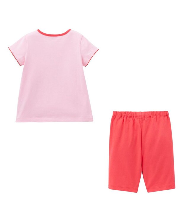 MIKI HOUSE HOT BISCUITS 【80-120cm】 キャビット ルームウェア 上下セット ピンク