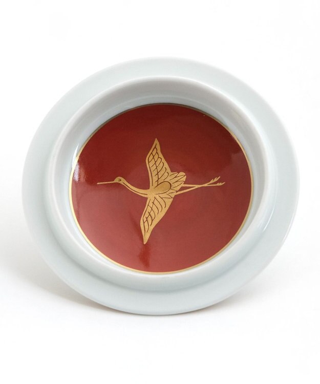 たち吉 【たち吉】瑞鶴お茶呑茶碗〈５客〉波佐見焼 ホワイト×レッド