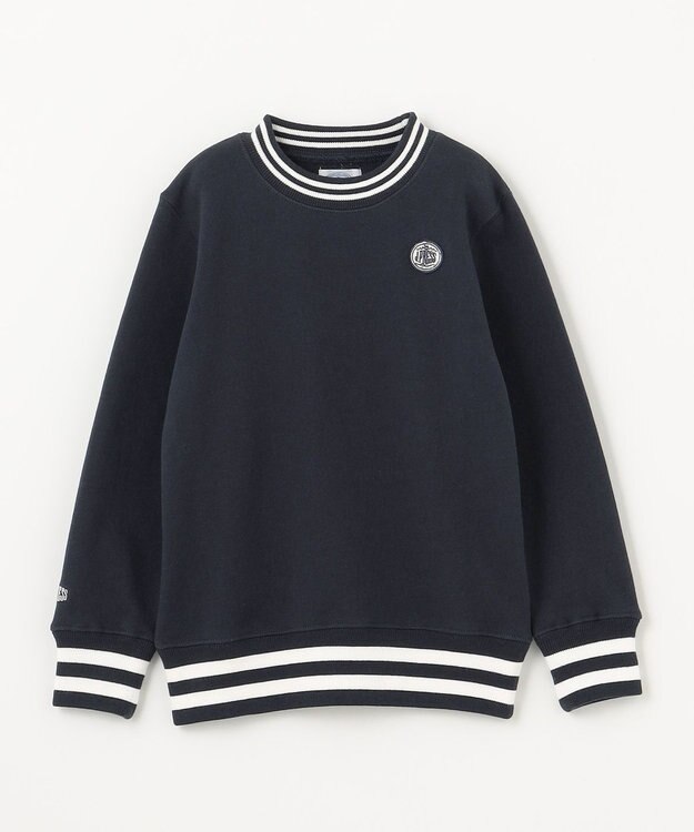 J.PRESS KIDS 【100-130cm】BICOLOR LINE COMBI トレーナー ネイビー系