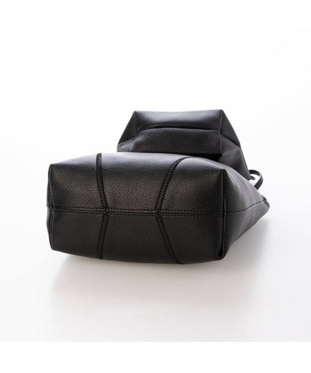 UNBILLION カシュカシュ cachecache / ジグザグステッチ変形ミニバッグ ブラック