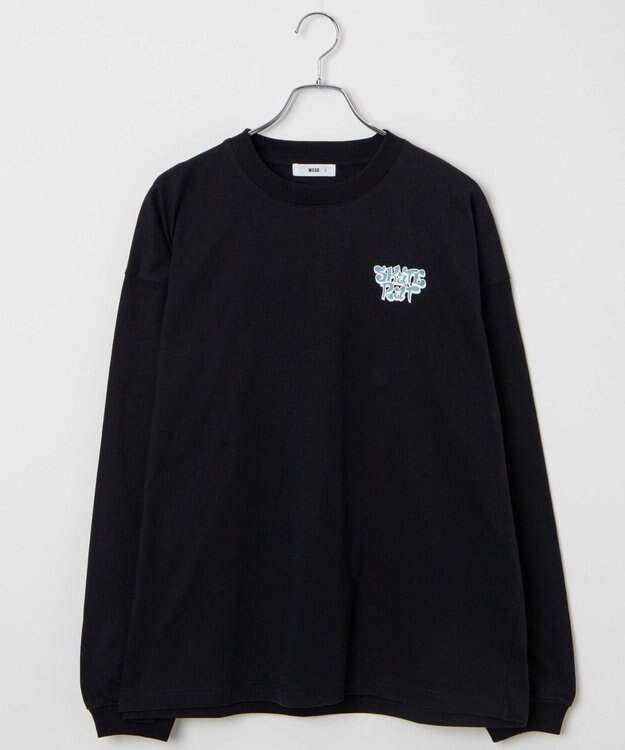 WEGO 【ユニセックス着用ITEM】ユニークモチーフBIGロンT ブラック