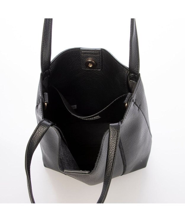 UNBILLION カシュカシュ cachecache / ジグザグステッチ変形ミニバッグ ブラック