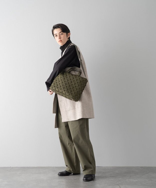 MIYABIYA 【撥水加工】La quoh with kirakaracho 2wayトート 鶯（カーキ）