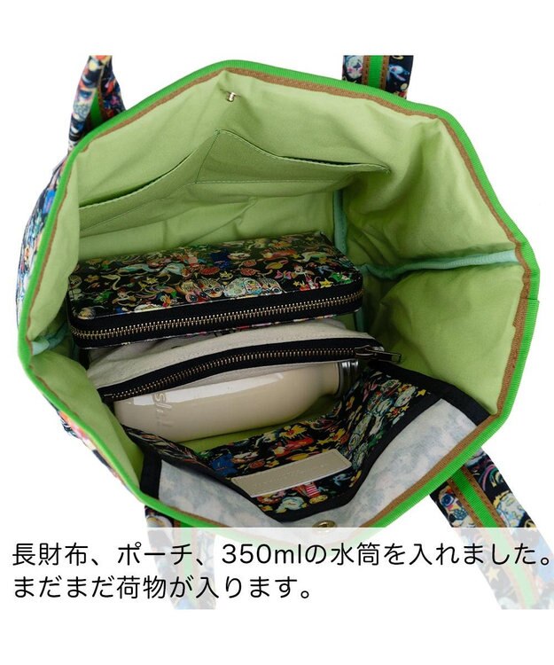 tsumori chisato CARRY 森のどうぶつたち ハンドバッグ 中サイズ ブラック