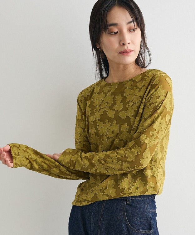 CRAFT STANDARD BOUTIQUE シアージャカードロンTEE Khaki