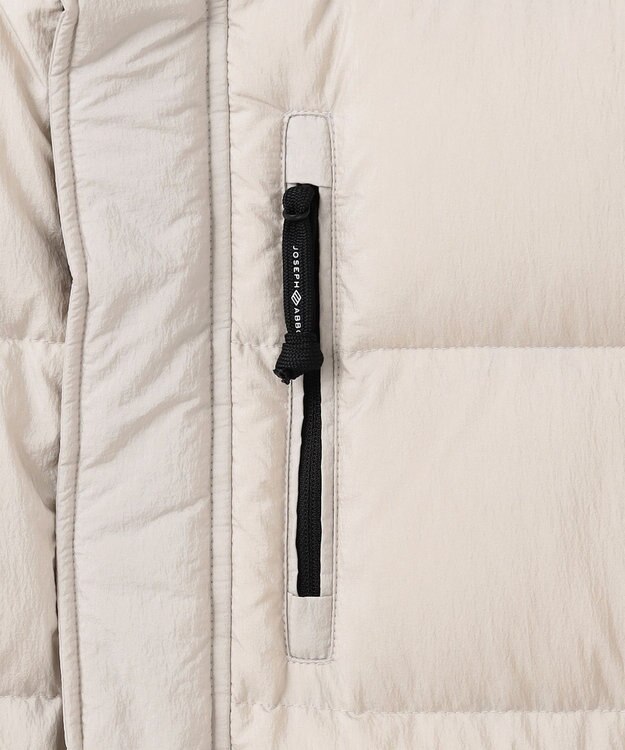 JOSEPH ABBOUD MOUNTAIN 【サステナブル/軽量/7ポケット/JAPANファブリック】ライトナイロンワッシャーアウトドア ダウンブルゾン アイボリー系