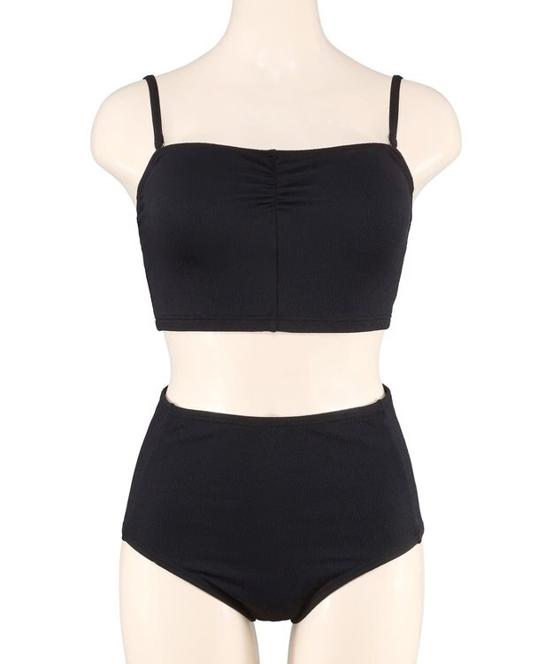 San-ai Resort（三愛水着楽園） WEB限定メッシュTシャツブラトップ4点セット水着 ブラック2