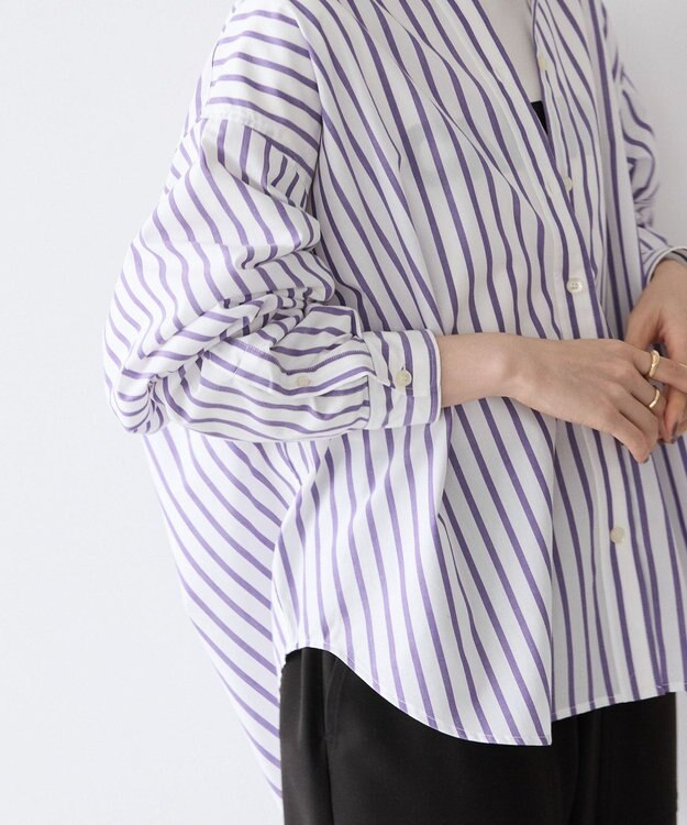 AMERICAN HOLIC イージーケアブロードシャツ Stripe