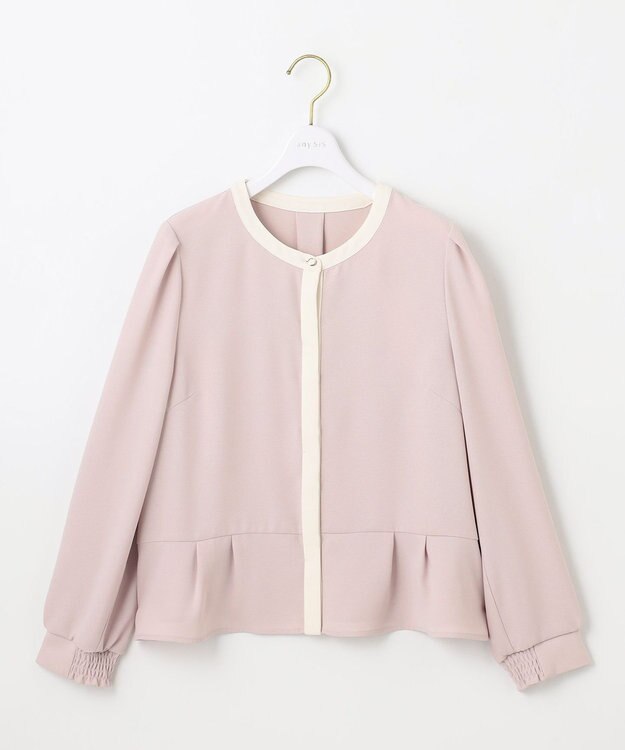 ANY SIS 【洗える】ハオレル ブラウス ローズグレー