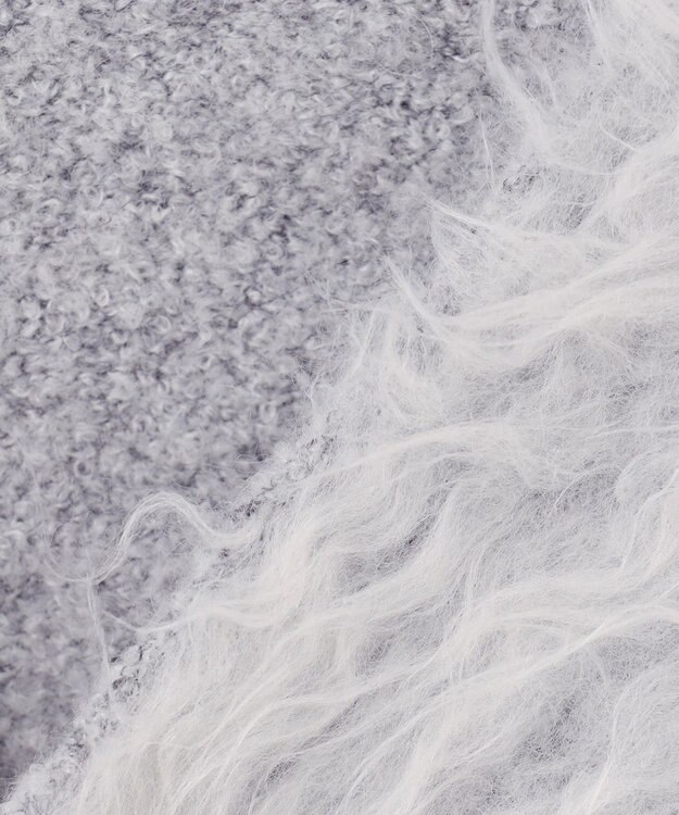 NAVE 【Nave】モヘアシャギー ショートカーディガン ライトグレー系