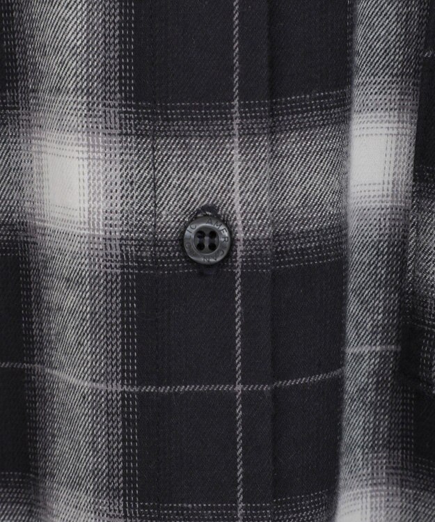 AMERICAN HOLIC ビエラ起毛チェックシャツ Black