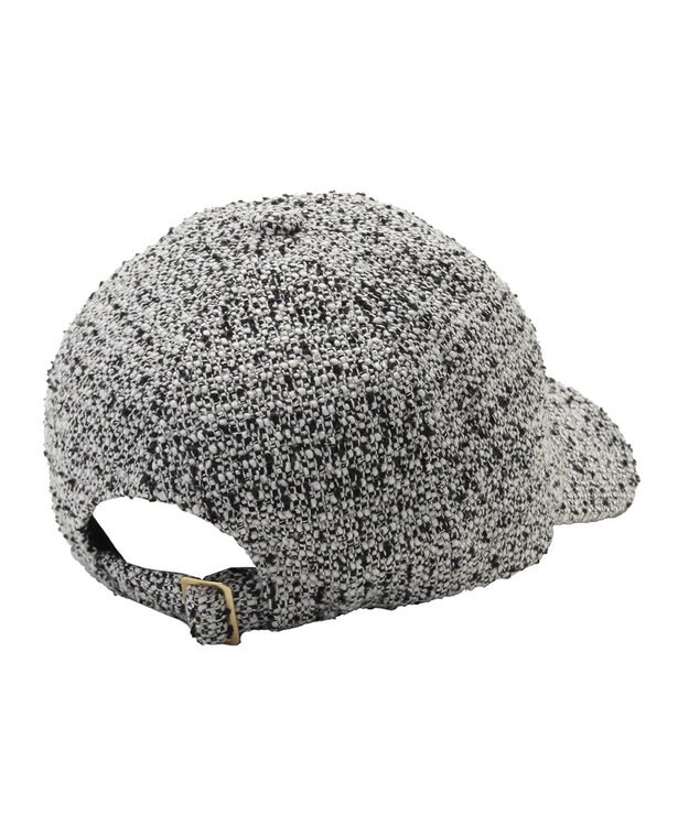 MOONBAT PAUL&JOE ACCESSOIRES(ポール&ジョー)ツイード キャップ 帽子 ネコチャーム付 UVカット ブラック