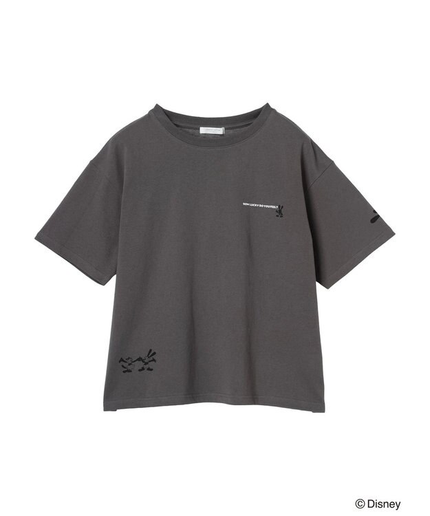 Green Parks オズワルド／バックプリント半袖ＴＥＥ Charcoal Gray