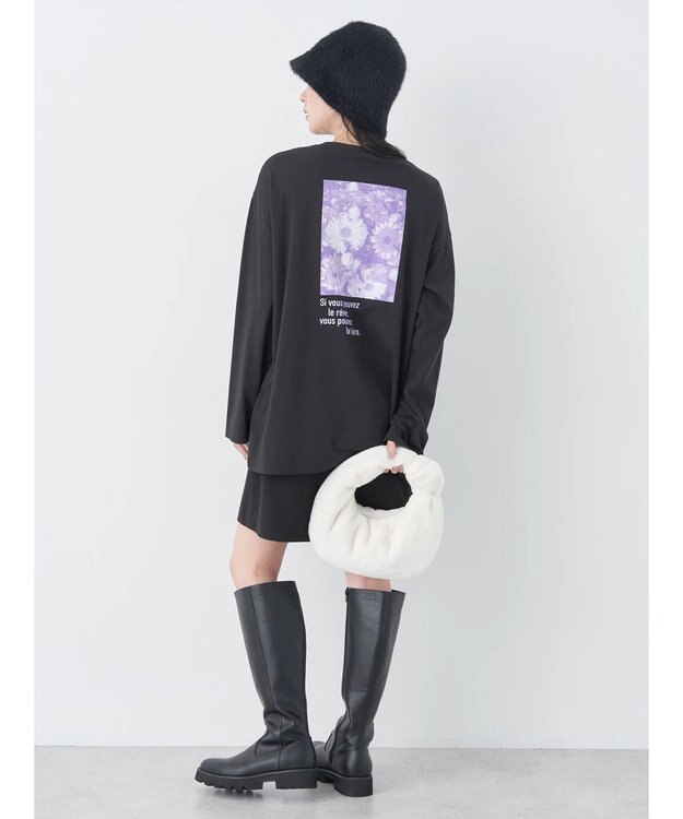 earth music&ecology Ａｕ　ｐｅｔｉｔ　ｂｏｎｈｅｕｒ　ロンＴ Black